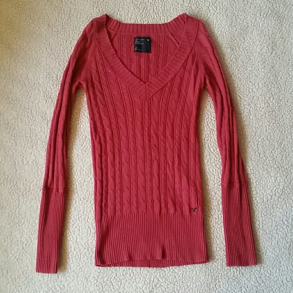 Salmon american eagle sweater